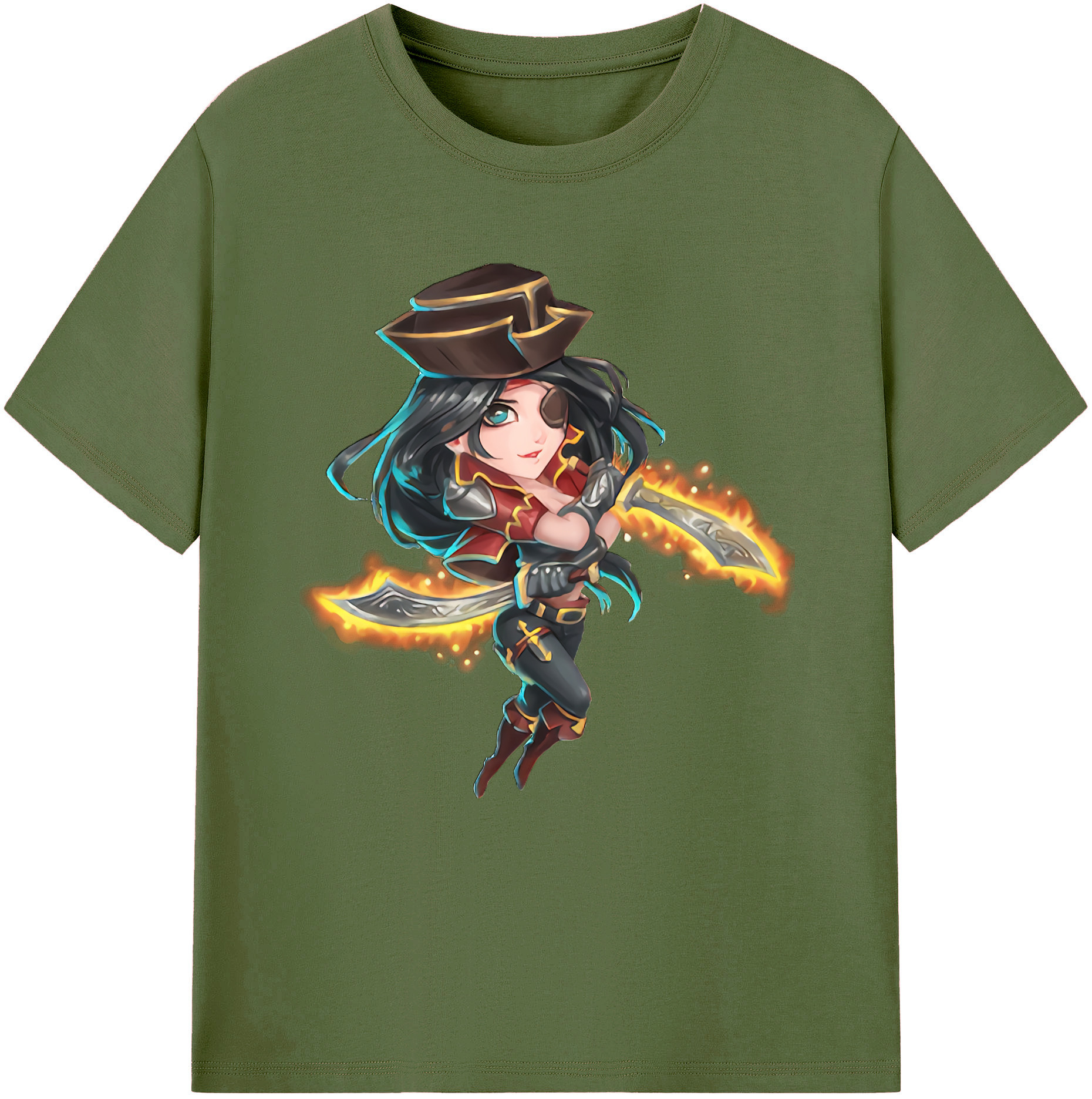 リーグ・オブ・レジェンド League of Legends LOL 綿100％半袖Tシャツ（フロントプリント）